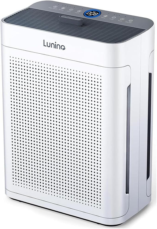 K2 Air Purifiers for Home Large Room up to 3000sq.ft, LUNINO HEPA Double-Sided Air Purifier with Washable Filter, PM 2.5 Display Air Quality Sensors, Air Cleaner for Pets Hair, Odor, Dust, Smoke, Pollen